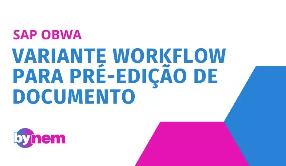OBWA Variante workflow para pré-edição de documento