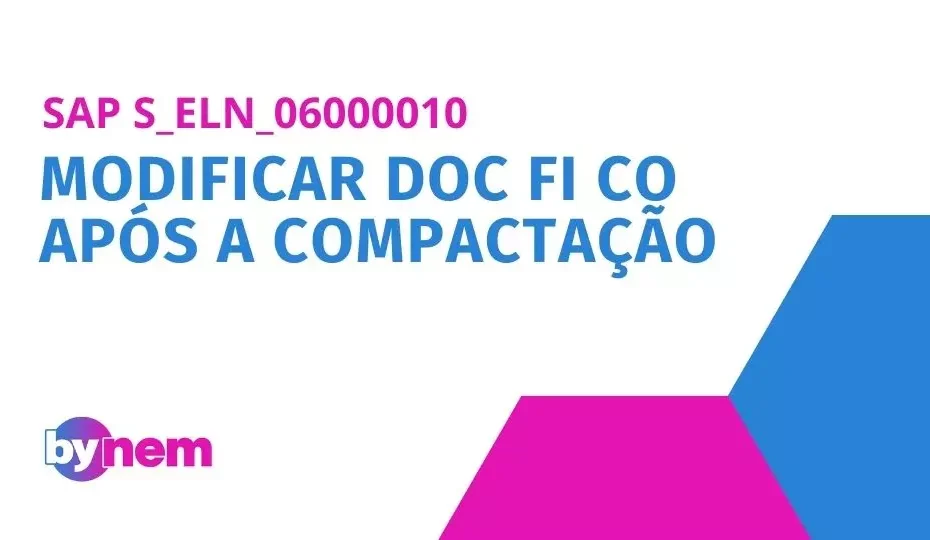 S_ELN_06000010 Modificar doc FI CO após a compactação