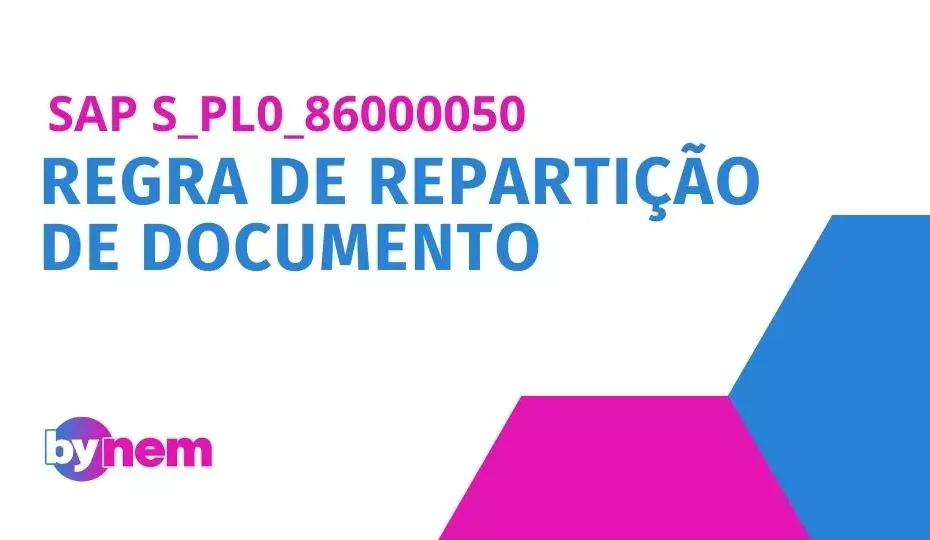 S_PL0_86000050 Regra de repartição de documento