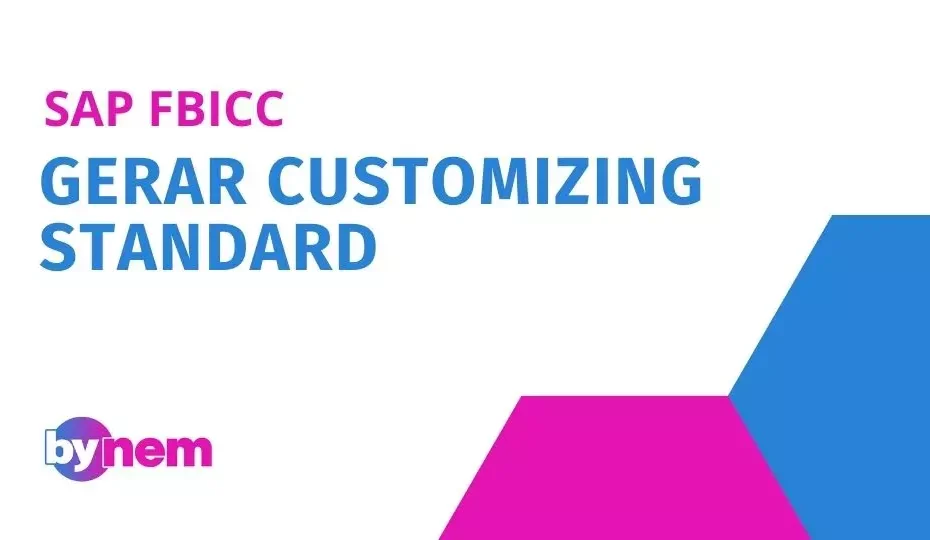 FBICC Gerar customizing standard