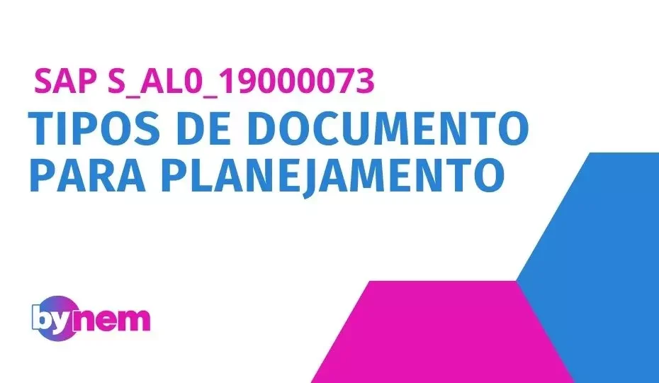 S_AL0_19000073 Tipos de documento para planejamento